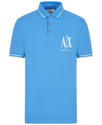 A|X Armani Exchange - Men's Icon Tipped Embroidered Logo Piqu&eacute; Polo Shirt