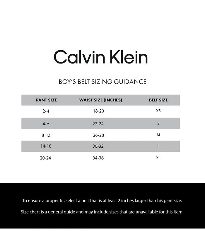 Calvin Klein Big Boys Casual Jeans Roller Bar Buckle Belt - Macy's