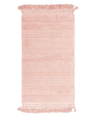 FRENCH CONNECTION SAFIRA FRINGE COTTON BATH RUG COLLECTION BEDDING
