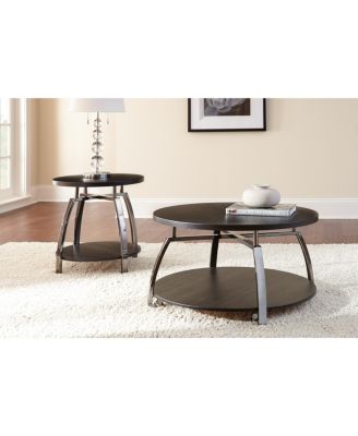 Steve Silver Coham 35" Round Laminate Top Cocktail Table