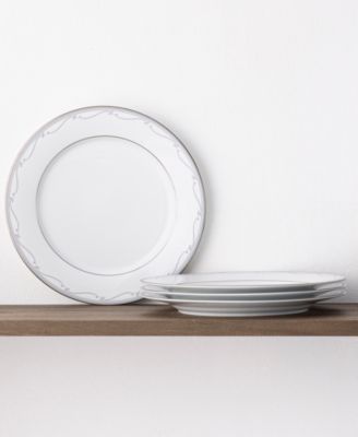 Satin Flourish Set of 4 Dinner Plates, 10.50"