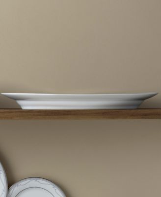 Satin Flourish Oval Platter, 14"