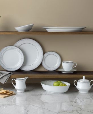 Satin Flourish Oval Vegetable Bowl, 9.75", 32 oz.