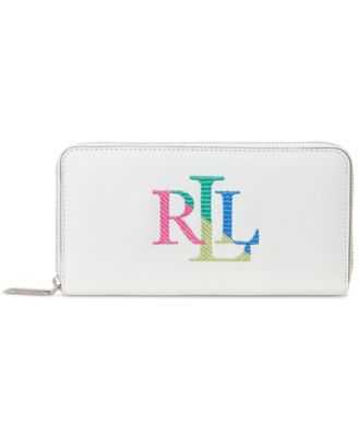 Lauren Ralph Lauren - Embroidered Leather Continental Wallet