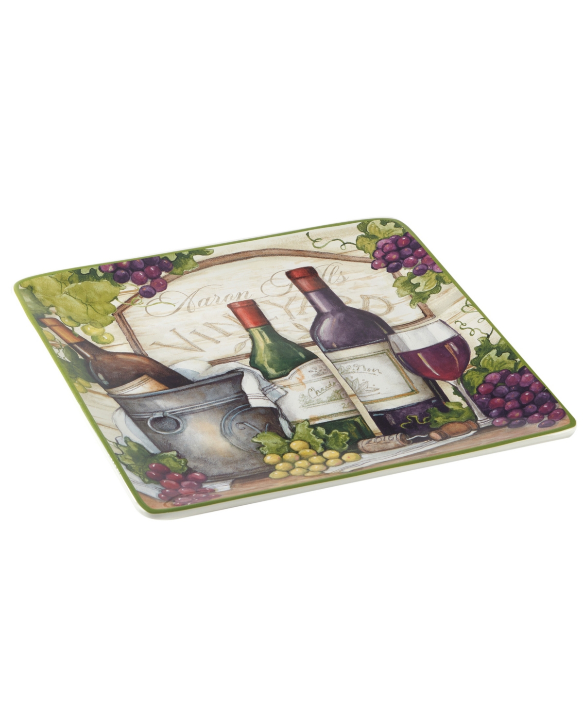 Certified International Meadow Brook Vineyard Square Platter