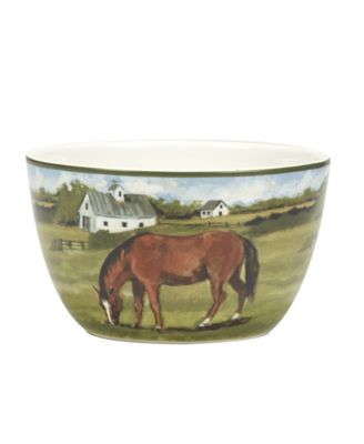 York Stables Ice Cream Bowls, Set of 4