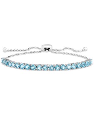 EFFY Collection - Blue Topaz Bolo Bracelet (4-7/8 ct. t.w.) in Sterling Silver
