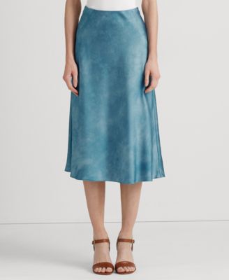 Lauren Ralph Lauren - Women's Tie-Dye–Print Satin Skirt