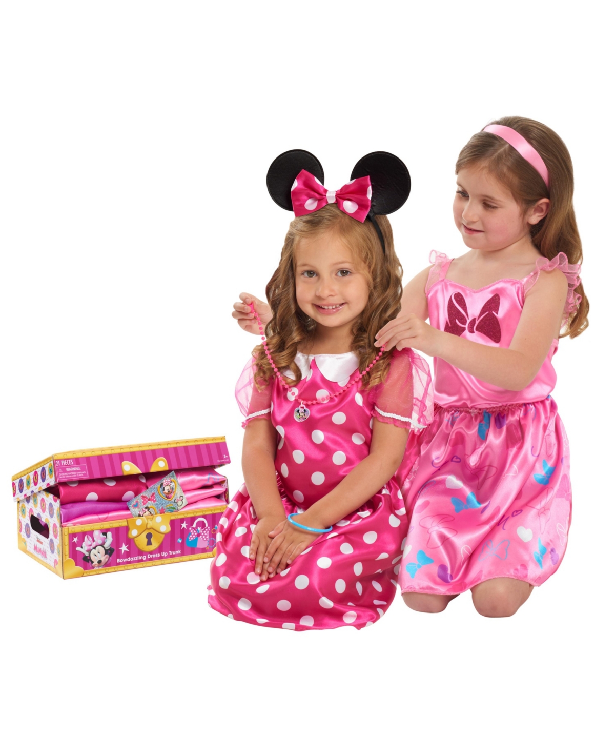 Shop Minnie Mouse Disney Junior  Bowdazzling Dress Up Trunk Set, 21 Pieces In Multi