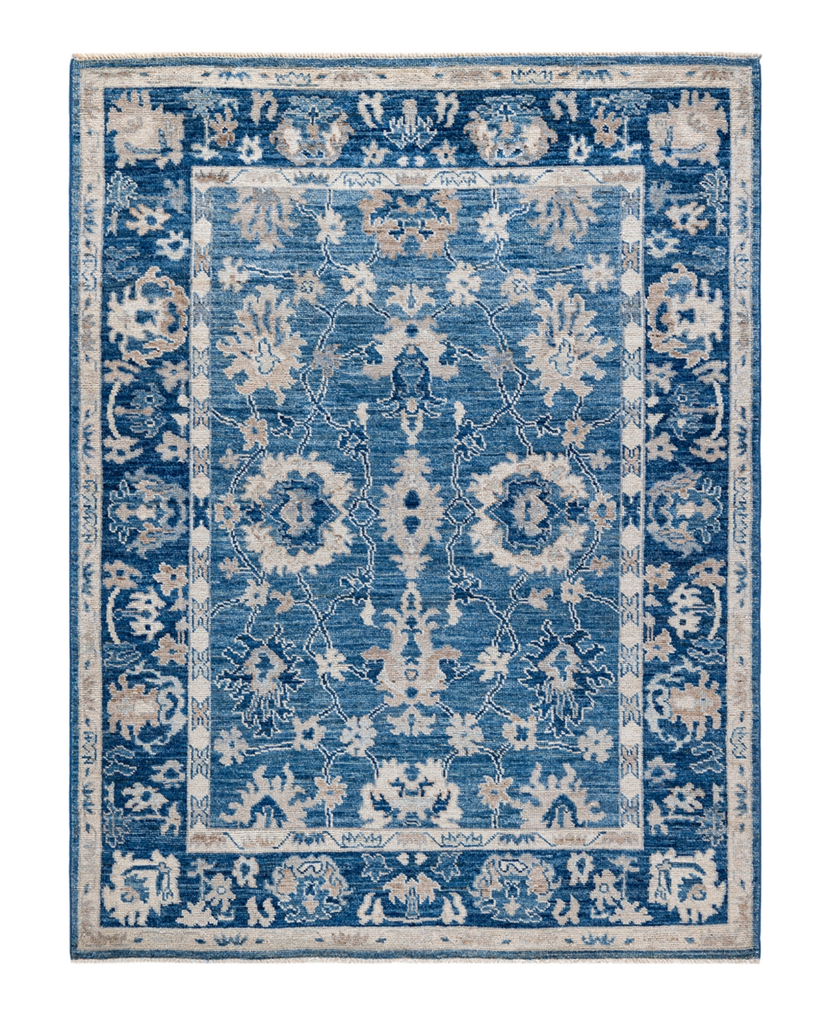 Adorn Hand Woven Rugs Serapi M1982 8'1in x 9'5in Area Rug - Blue