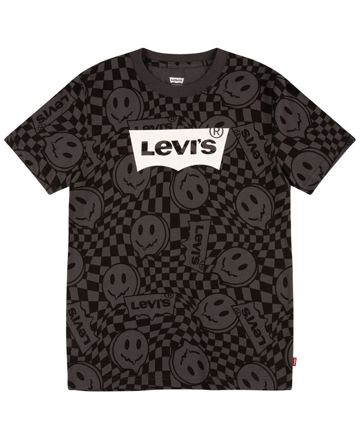 Levi s Little Boys Short Sleeve Checkered Smiley T shirt Macy s