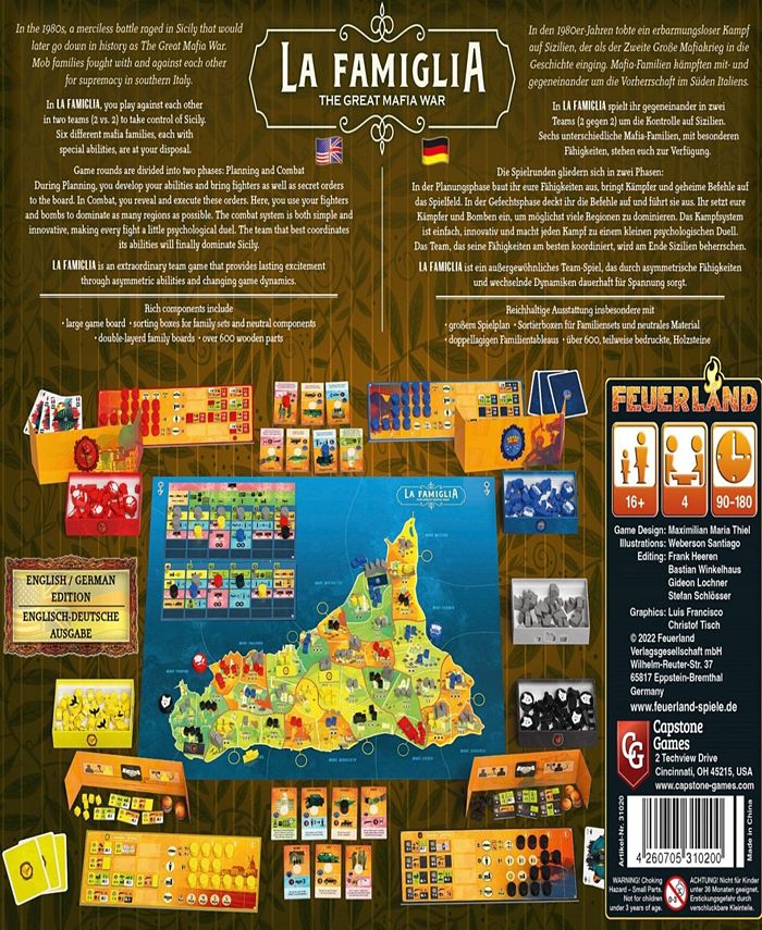 Juego De Mesa Ragusa De Capstone Games - Estrategia, Construcción De Ciudad, Para 1 A 5 Jugadores