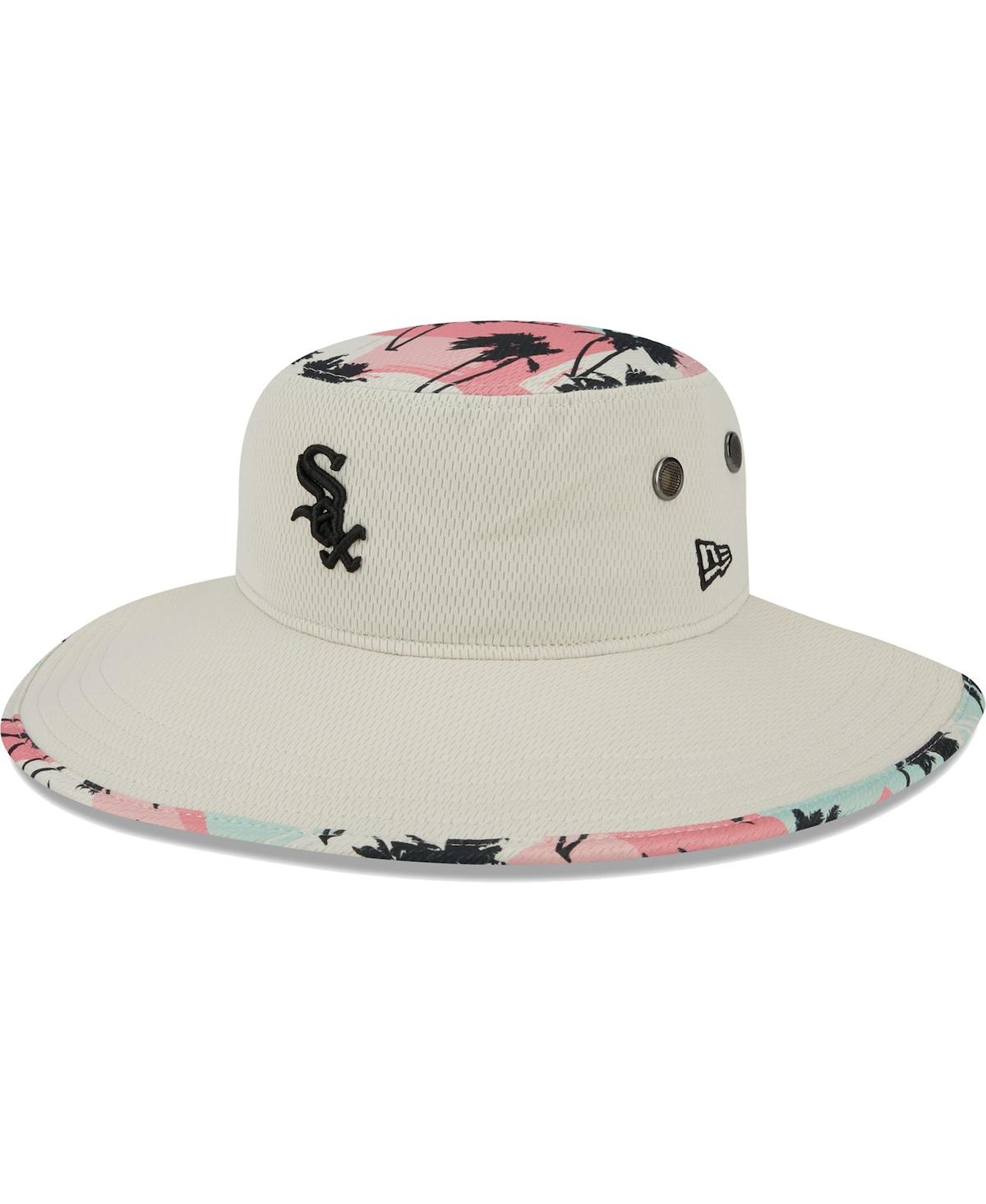 Shop New Era Men's  Natural Chicago White Sox Retro Beachin' Bucket Hat