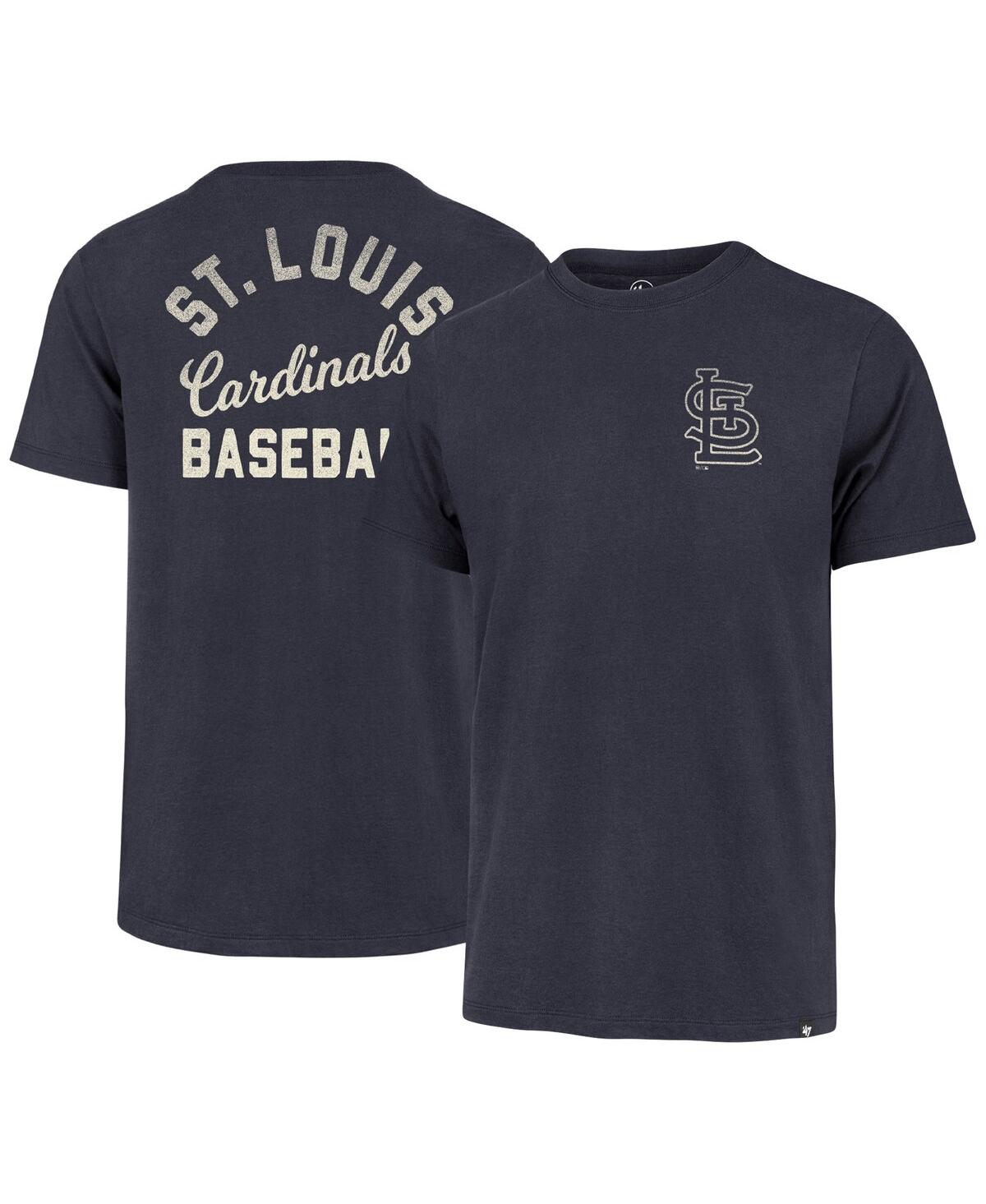 47 Brand Men's ' Navy St. Louis Cardinals Turn Back Franklin T-shirt