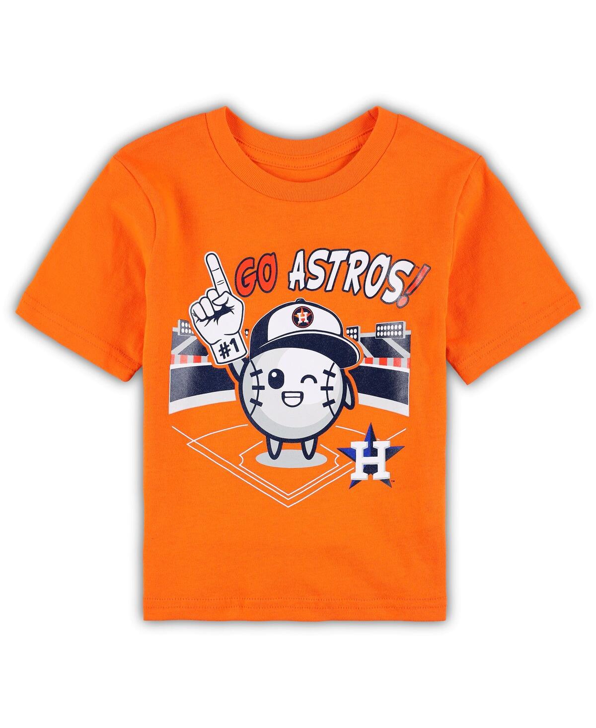 Shop Outerstuff Infant Boys And Girls Orange Houston Astros Ball Boy T-shirt