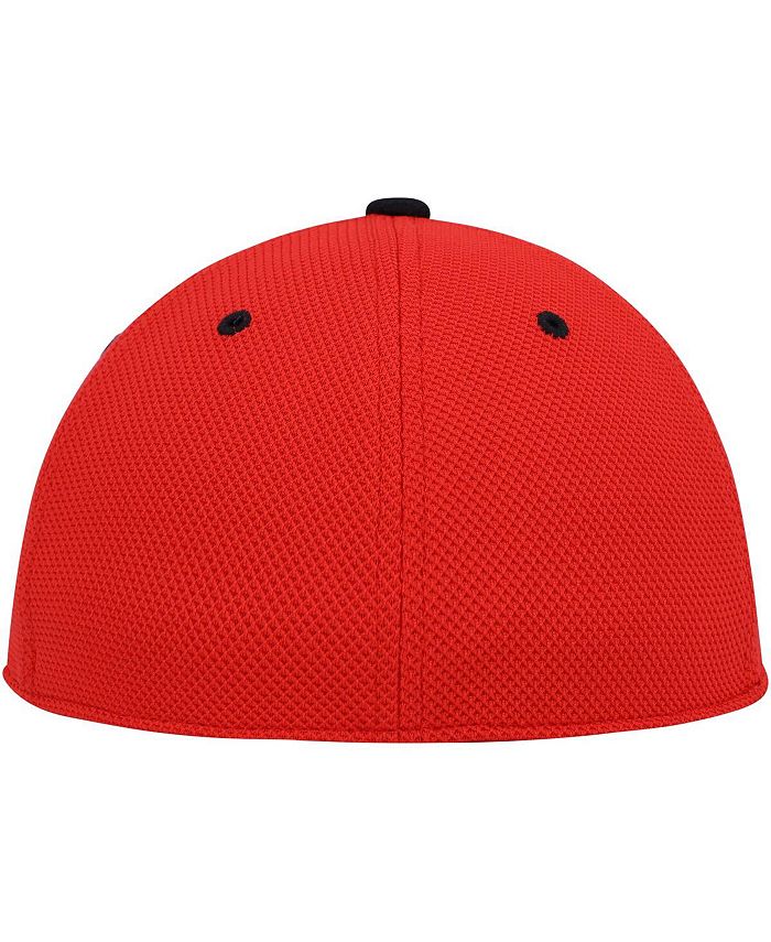 adidas Men's Red, Black Louisville Cardinals OnField Baseball Fitted