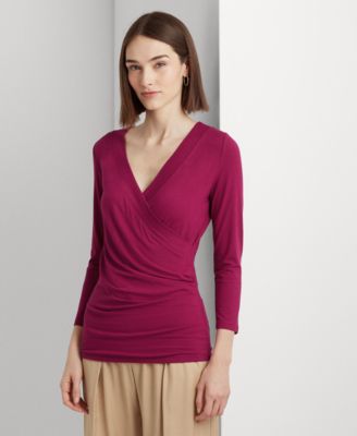 Lauren Ralph Lauren - Women's Surplice Jersey Top