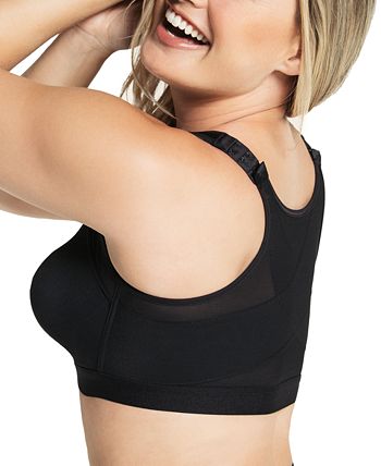 Miman Women Posture Corrector Sports Bra Back Support Wireless Shockproof  Fitness Brassiere