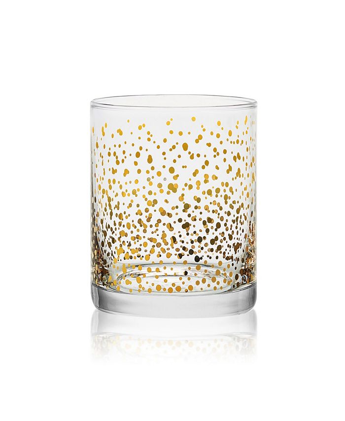 Mikasa Party 13 Ounce Double Old Fashion Drinking Glass 4Piece Set