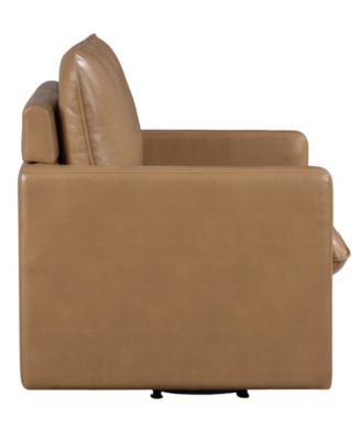 Mira 34.5" Faux Leather Swivel Chair
