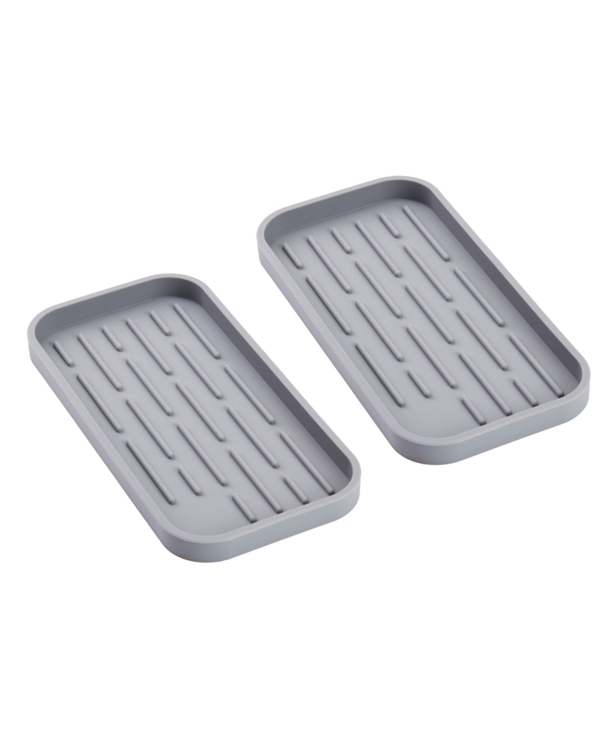 Cheer Collection Silicone Tray, Medium, 2 Pack In Gray