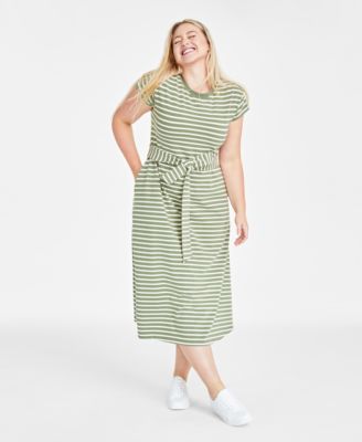 On 34th - Women's Tie-Waist A-Line Midi Dress, Created for Macy's