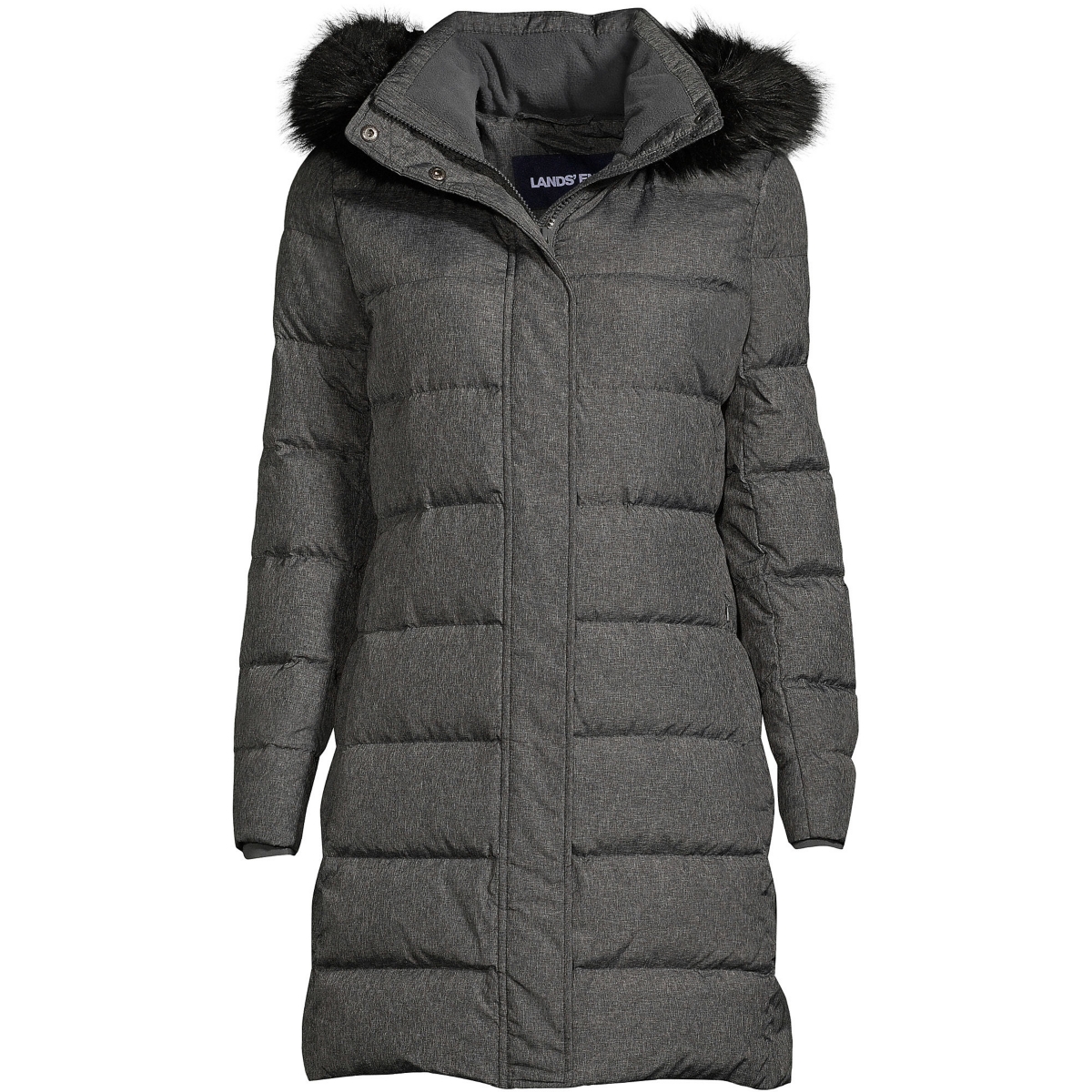 Lands end faux fur hooded down coat outlet