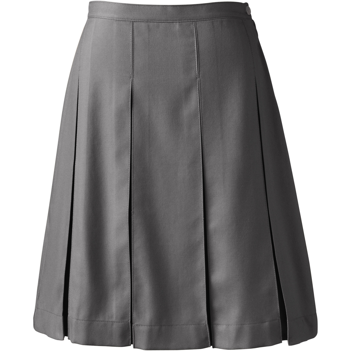 Tall Tall Box Pleat Skirt Top of Knee - Gray