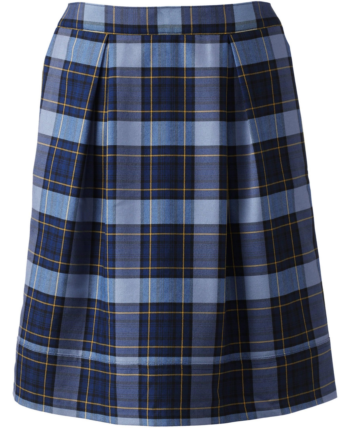 Lands' End Women's School Uniform Plaid Pleated Skort Top of Knee