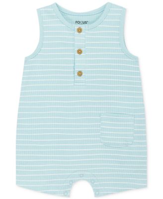 Focus Kids - Baby Boys or Baby Girls Coastal Rib Romper