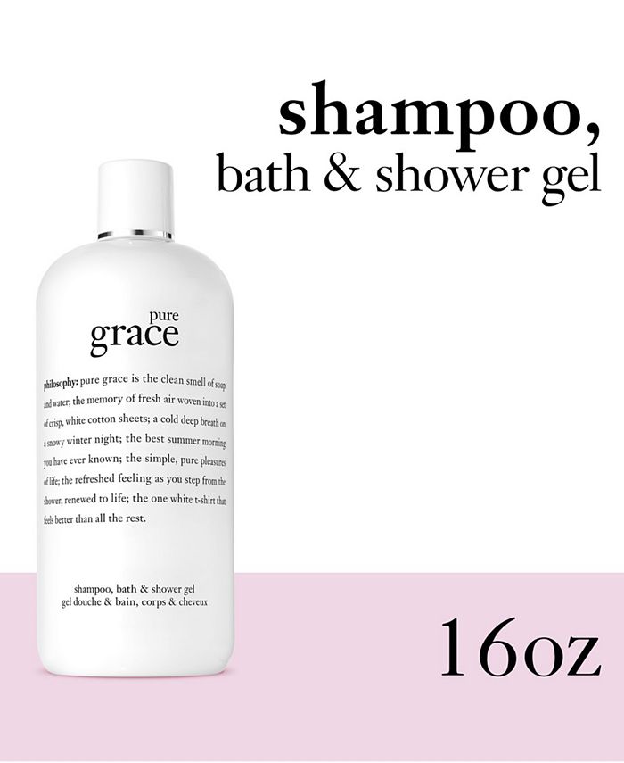 philosophy pure grace 3in1 shampoo, shower gel and bubble bath, 16 oz