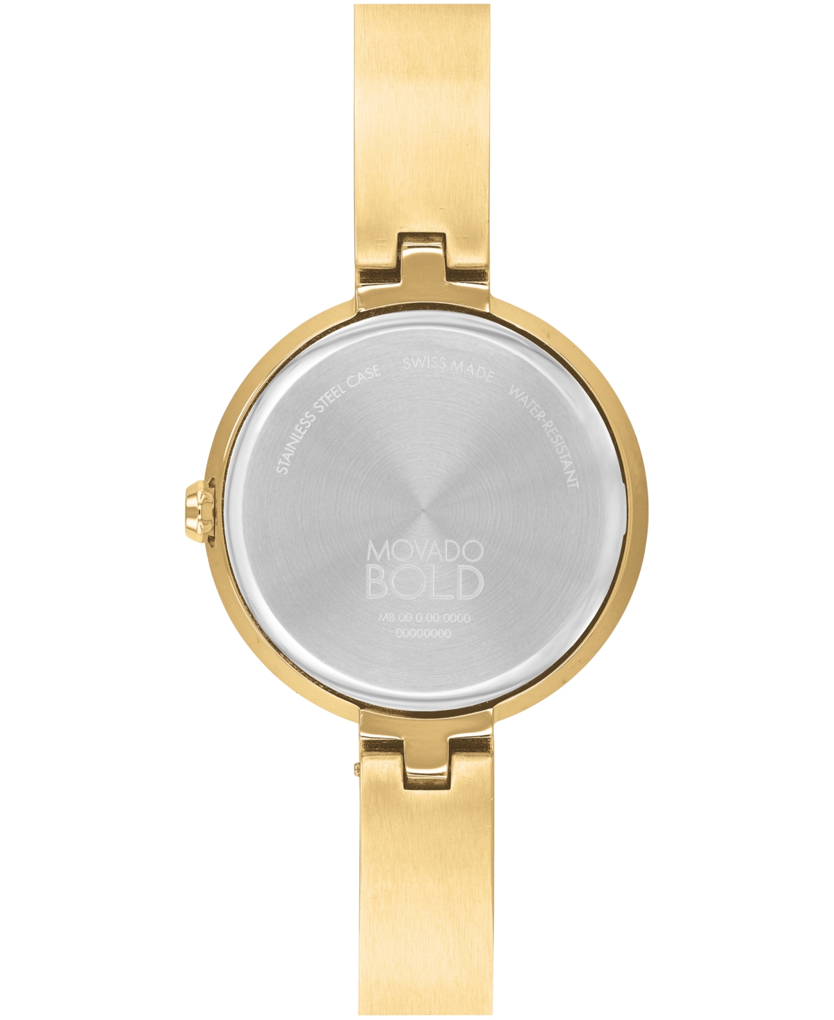 Shop Movado Women's Bold Bangles Swiss Quartz Ionic Plated Gold-tone Steel Watch 28mm