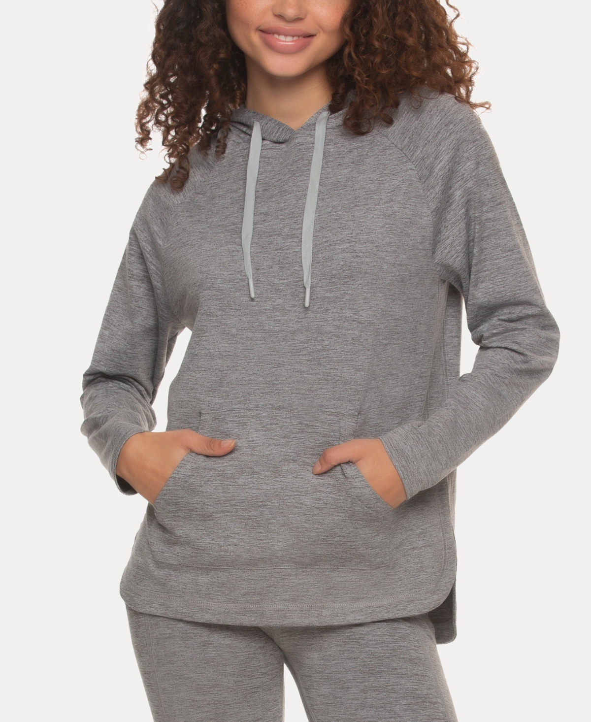 Shop Felina Women's Estero Brushed Jersey Hoodie In Gray