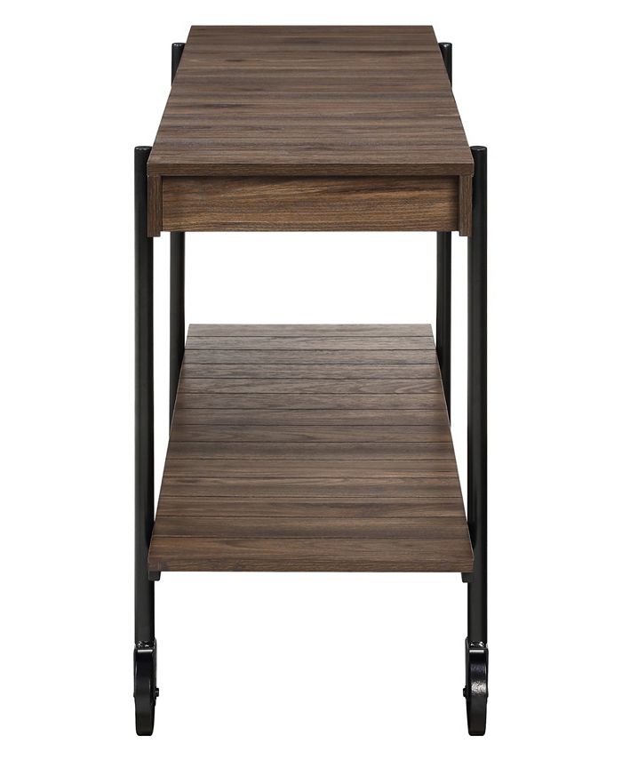 Furniture of America Luther 3 Piece Steel Industrial Coffee End Table