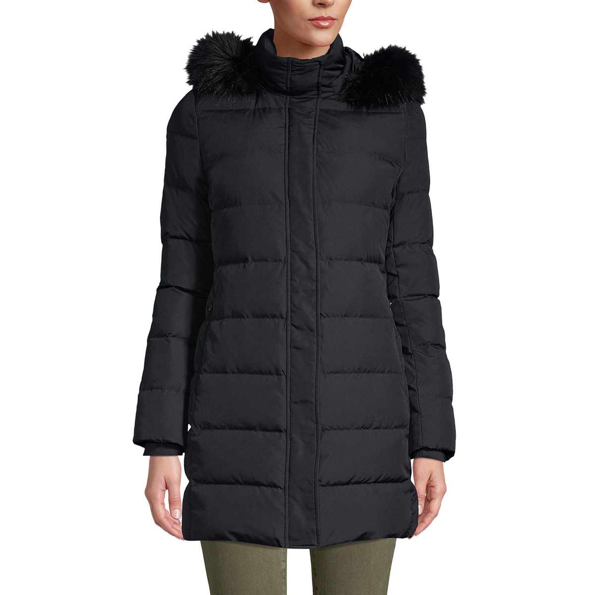 Women's Tall Down Winter Coat - Black