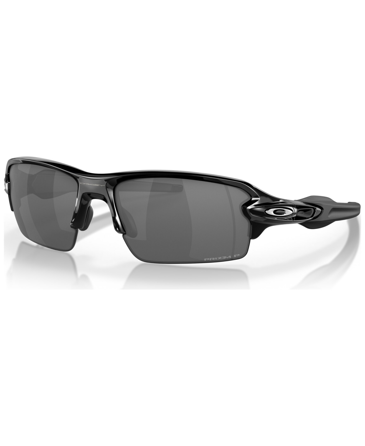 Shop Oakley Men's Polarized Low Bridge Fit Sunglasses, Oo9271 Flak 2.0 61 In Polished Black