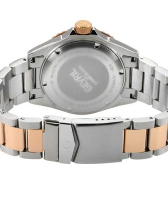 Men's Wall Street Swiss Automatic Two-Tone Stainless Steel Watch 43mm