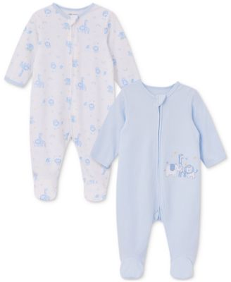 Little Me - Baby Boys 2-Pk. Footed Coveralls