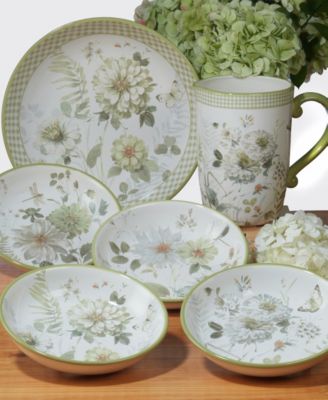 172 LENOX GREEN FIELD 10p 送料込み Certified International Green Fields Collection - Macy's