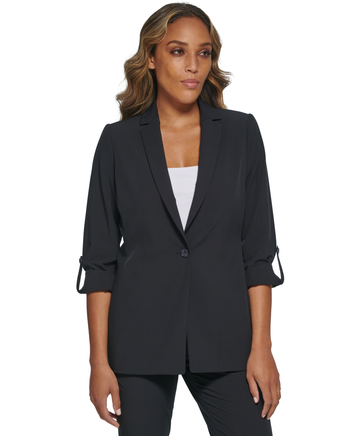 Calvin klein roll tab topper jacket top