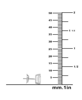 Certified Lab Grown Diamond Emerald-Cut Stud Earrings (3 ct. t.w.) in 14k Gold