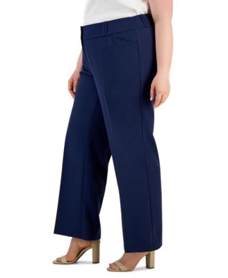 Plus and Petite Plus Size Curvy Bootcut Pants, Created for Macy's