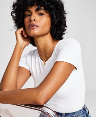 Women's Double-Layered Crewneck Bodysuit