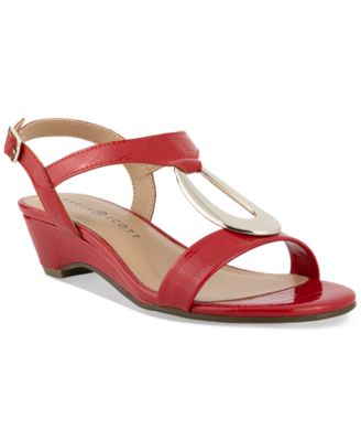 Karen Scott Carmeyy Wedge Sandals, Created For Macy's & Reviews ...