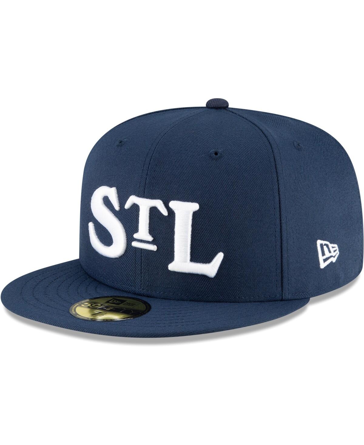 Shop New Era Men's  Navy St. Louis Stars Cooperstown Collection Turn Back The Clock 59fifty Fitted Hat