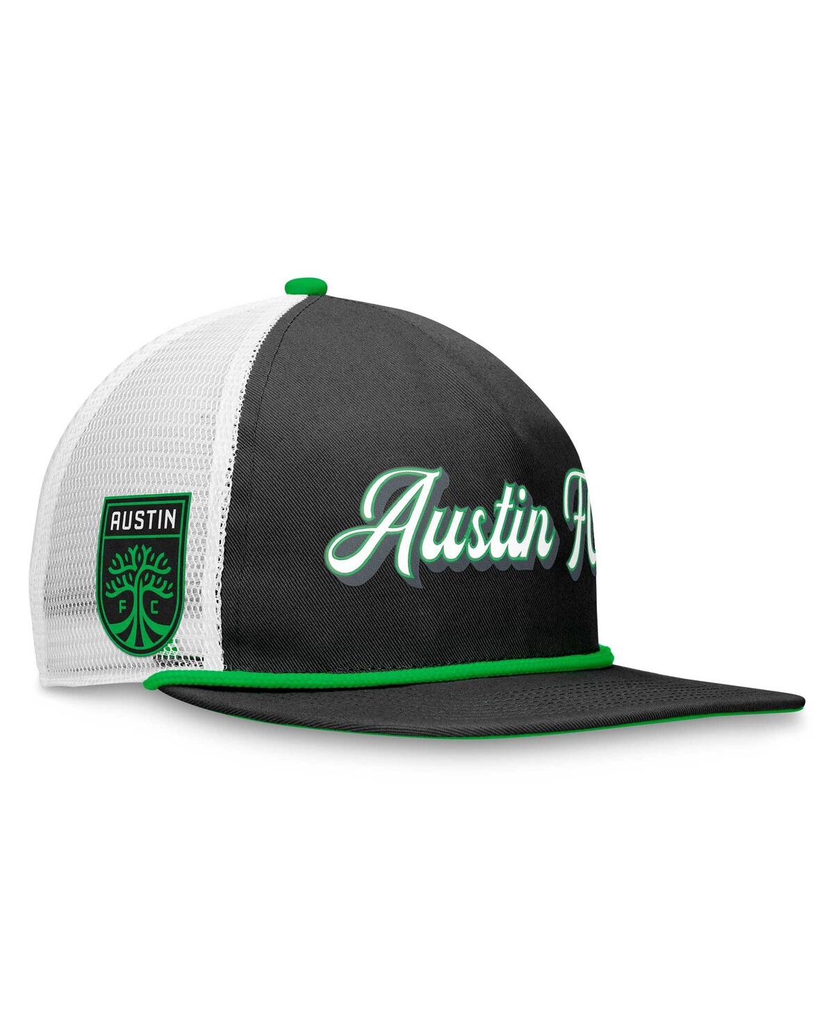 Shop Fanatics Men's  Black, White Austin Fc True Classic Golf Snapback Hat In Black,white