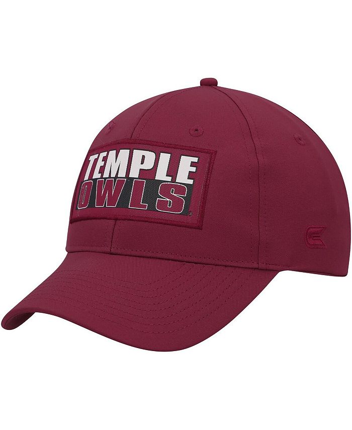 NCAA Zephyr Temple Owls Rayé Polaire Douce Pom Sport Resserré Bonnet