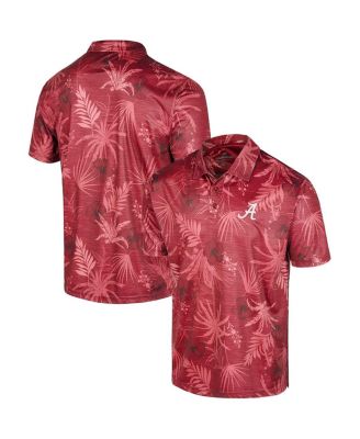 Men's Crimson Alabama Crimson Tide Big and Tall Palms Polo Shirt