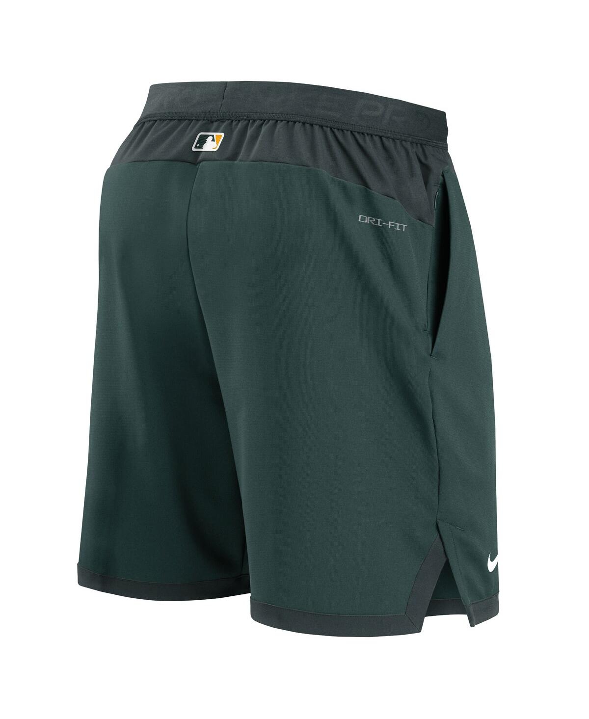 Nike Men's  Green Oakland Athletics Authentic Collection Flex Vent Performance Shorts In Green
