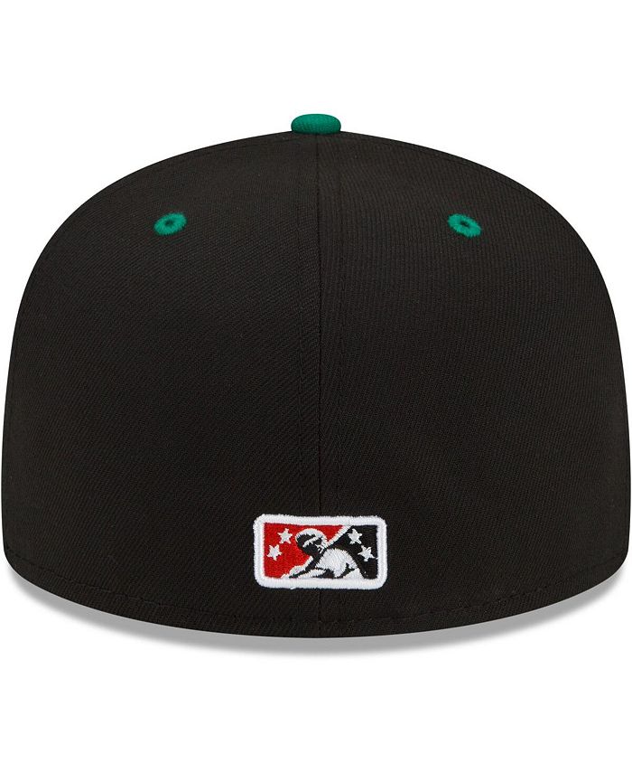 New Era Men's Black Albuquerque Isotopes Green Chile Cheeseburgers Theme Night 59FIFTY Fitted
